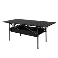 Detailed information about the product Folding Camping Table Portable Black