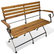 Detailed information about the product Folding Garden Bench 112 Cm Solid Acacia Wood