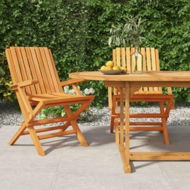 Detailed information about the product Folding Garden Chairs 2 Pcs 61x67x90 Cm Solid Wood Teak