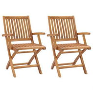 Detailed information about the product Folding Garden Chairs 2 Pcs Solid Teak Wood