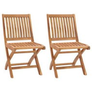 Detailed information about the product Folding Garden Chairs 2 Pcs Solid Teak Wood