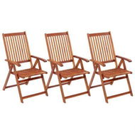 Detailed information about the product Folding Garden Chairs 3 Pcs Solid Acacia Wood