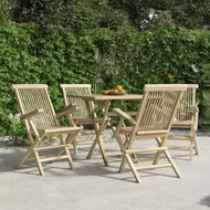 Detailed information about the product Folding Garden Chairs 4 pcs Grey 56x61x89 cm Solid Wood Teak