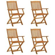Detailed information about the product Folding Garden Chairs 4 Pcs Solid Eucalyptus Wood