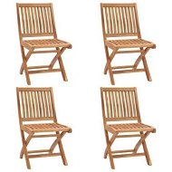 Detailed information about the product Folding Garden Chairs 4 pcs Solid Teak Wood