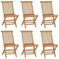 Detailed information about the product Folding Garden Chairs 6 pcs Solid Wood Teak