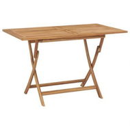 Detailed information about the product Folding Garden Table 120x70x75 Cm Solid Teak Wood