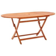 Detailed information about the product Folding Garden Table 160x85x74 cm Solid Eucalyptus Wood