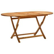 Detailed information about the product Folding Garden Table 160x85x75 Cm Solid Acacia Wood