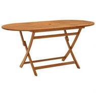 Detailed information about the product Folding Garden Table 160x85x75 Cm Solid Eucalyptus Wood