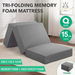 Folding Mattress Queen Size Memory Foam Floor Cushion Portable Trifold Sofa Bed Couch Sleeping Camping Travel Mat Extra Thick 15cm Removable Cover. Available at Crazy Sales for $249.95