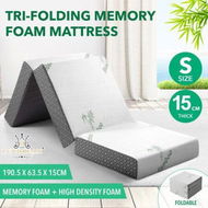 Detailed information about the product Folding Mattress Single Trifold Memory Foam Sofa Bed Portable Sleeping Floor Mat Camping Travel Cushion Extra Thick Bamboo Cover