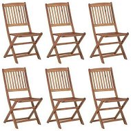 Detailed information about the product Folding Outdoor Chairs 6 pcs Solid Acacia Wood