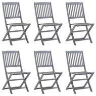 Detailed information about the product Folding Outdoor Chairs 6 pcs Solid Acacia Wood