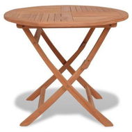 Detailed information about the product Folding Outdoor Dining Table Solid Teak Round 85x76 Cm