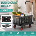 Folding Platform Trolley 150kg Hand Truck Cart Collapsible Basket Portable Flatbed Dolly Adjustable Handle 4 Wheels Grocery Shopping Luggage Camping. Available at Crazy Sales for $149.95