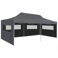 Detailed information about the product Folding Pop-up Partytent With Sidewalls 3x6 M Anthracite