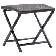 Detailed information about the product Folding Stool Poly Rattan Brown