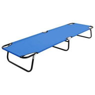 Detailed information about the product Folding Sun Lounger Blue Steel