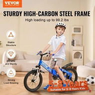 Detailed information about the product Folding Toddler Balance Bike High-Carbon Steel Balance Bicycle for Kids with Adjustable Seat & Handlebar 16'Inflatable Tires Portable Bicycle 99LBS Support