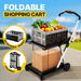 Folding Trolley Cart Push Dolly Collapsible Hand Truck Utility Shopping Luggage Carrier Basket Foldable Moving Grocery Office Service Gym Tennis Ball. Available at Crazy Sales for $179.95