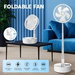 Folding USB Fan Desk Table Floor Stand 5 Speed Air Cooler Circulator 7200mAh Portable Power Bank Rechargeable Battery Pedestal Cooling Bedroom Camping. Available at Crazy Sales for $29.95