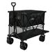 Folding Wagon Cart Double Shelves. Available at Crazy Sales for $209.95