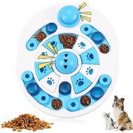 Detailed information about the product Food Puzzle Toys For Dog,Interactive Feeding Bowl Dog Training Slow Feeder Mental Enrichment Toy For Dogs Anti-Slip Food Dispenser-Blue