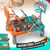 Detailed information about the product Foosketball Board Games Foosball Basketball Table Game Playset Toys Kids Play Ground Football Shoot Score Gaming Family Party Activity Centre