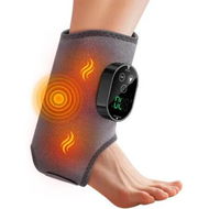 Detailed information about the product Foot and Ankle Massager for Pressure Relief,Ankle Heating Pad Foot Massager Rechargeable Cordless Design with 6 Heating 3 Massage Modes (Grey)