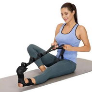 Detailed information about the product Foot and Calf Stretcher Stretching Strap For Plantar Fasciitis, Yoga Foot and Leg Stretch Strap, Black