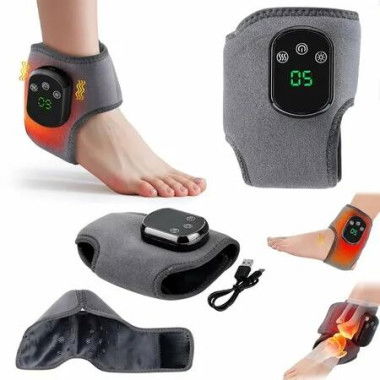 Foot Massager,3-in-1 Wireless Heated Compression Feet and Ankle Massager,with Heat,Deep Kneading & Air Pressure (1 pcs)