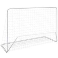 Detailed information about the product Football Goal with Net 182x61x122 cm Steel White