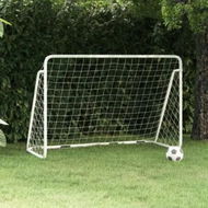 Detailed information about the product Football Goal with Net White 180x90x120 cm Steel