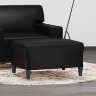 Detailed information about the product Footstool Black 70x55x41 cm Faux Leather