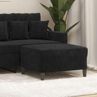 Detailed information about the product Footstool Black 70x55x41 cm Velvet