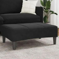 Detailed information about the product Footstool Black 77x55x31 cm Velvet