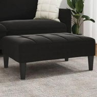 Detailed information about the product Footstool Black 77x55x31 cm Velvet