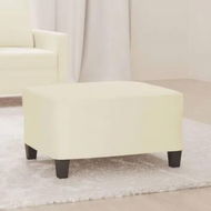 Detailed information about the product Footstool Cream 70x55x41 cm Faux Leather