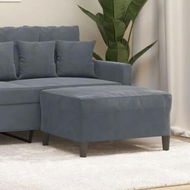 Detailed information about the product Footstool Dark Grey 70x55x41 cm Velvet