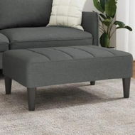 Detailed information about the product Footstool Dark Grey 77x55x31 cm Fabric