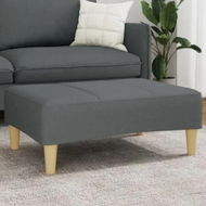 Detailed information about the product Footstool Dark Grey 77x55x31 cm Fabric