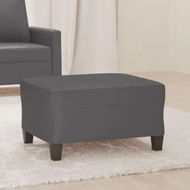 Detailed information about the product Footstool Grey 70x55x41 cm Faux Leather