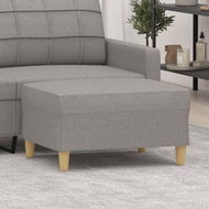 Detailed information about the product Footstool Light Grey 70x55x41 cm Fabric