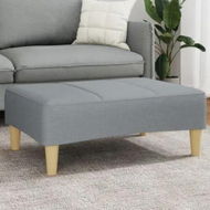 Detailed information about the product Footstool Light Grey 77x55x31 cm Fabric