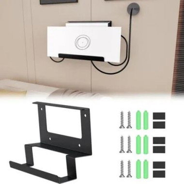 For Starlink Gen3 2-In-1 Router Wall Mount And Power Supply Holder Space Saving Metal Wall Mount Kit For Starlink Gen 3 Router