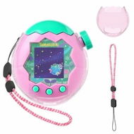 Detailed information about the product For Tamagotchi Paradise Clear Case with Lanyard,Body and Screen Guard for Tamagotchi Paradise Accessories,Transparent Hard Display Box (No Device/Film)
