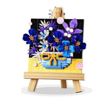 Forever Flowers Bouquet Set, 757 Pieces Home Flower Decor Plant Building Kits,Star Dream River Botanical Collection Building Toys Gifts for Teens Kids