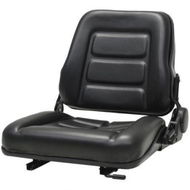 Detailed information about the product Forklift & Tractor Seat With Adjustable Backrest Black.