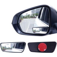 Detailed information about the product Framed Rectangular Blind Spot Mirror, HD Glass and ABS Housing Convex Wide Angle Rearview Mirror with Adjustable Stick for Universal Car (2 pcs)